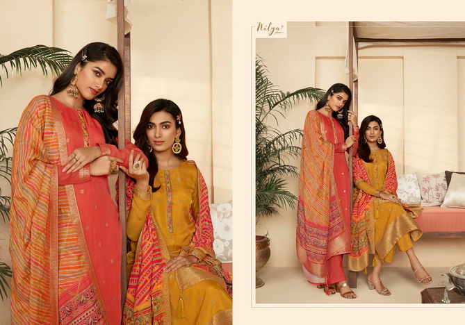 Saira Vol 4 Organza Jaquard  Designer Suit Catalog